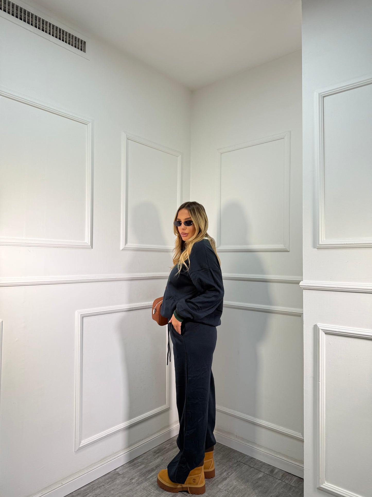 Coordinato in tuta Player blu navy rt701