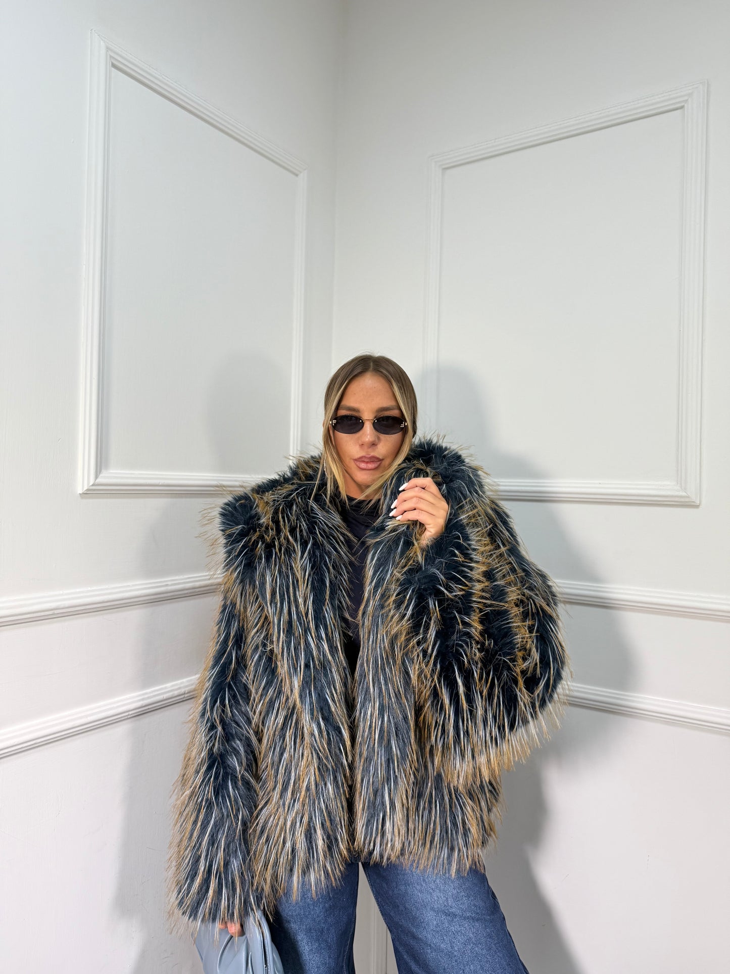 Ecofur Galles blu/senape 2931