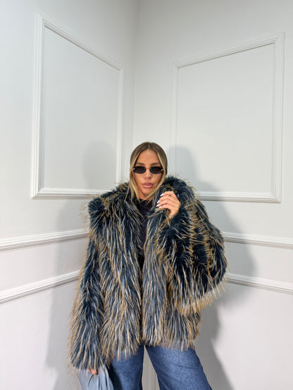 Ecofur Galles blu/senape 2931