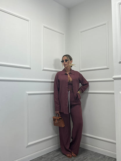 Tri set Penelope bordeaux 22507