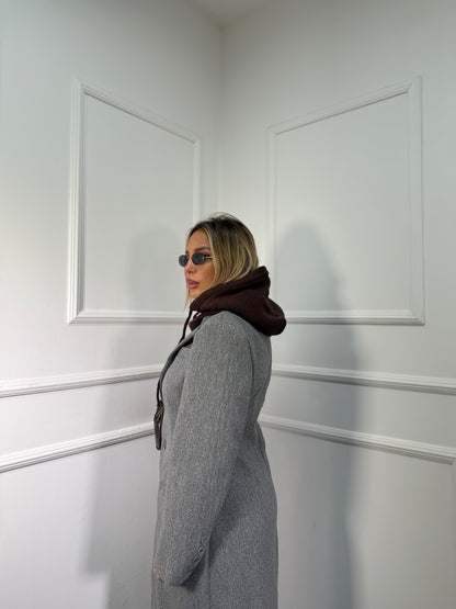 Cappotto in panno avvitato Erin grigio 5928