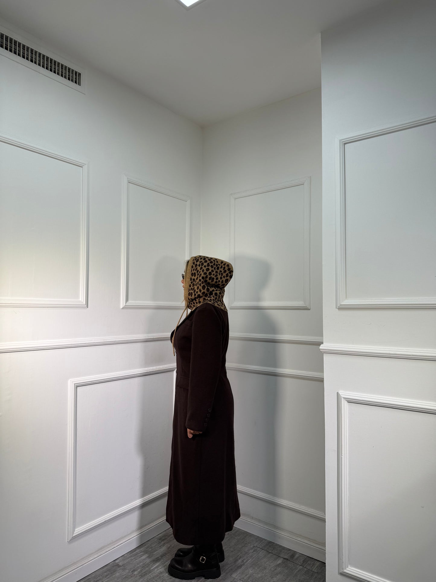 Cappotto in panno avvitato Erin cioccolato 5928