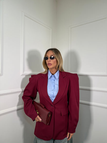 Blazer con spalline Margaret bordeaux 22321
