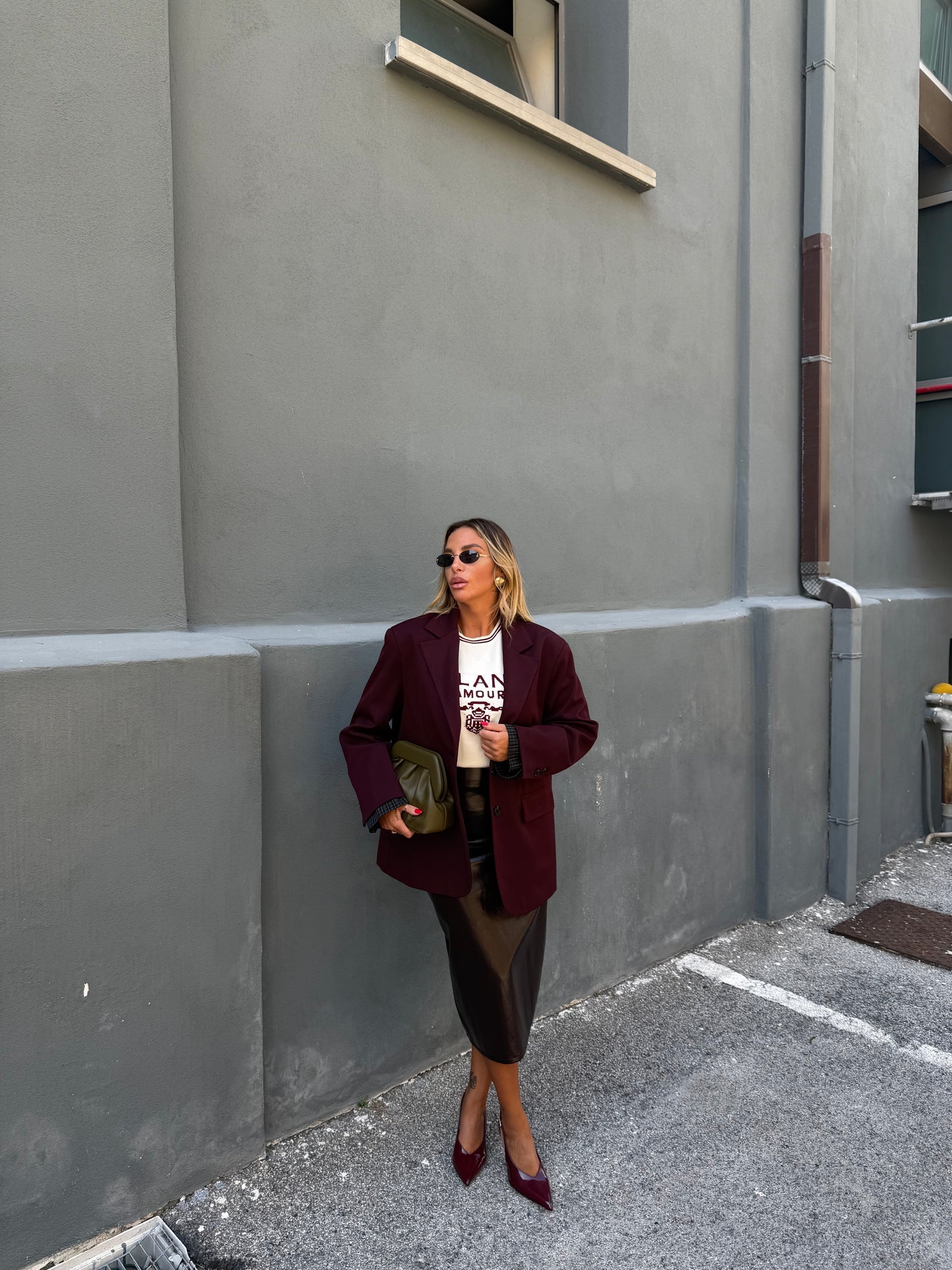Blazer oversize Piper vinaccia ld3414 by lumina