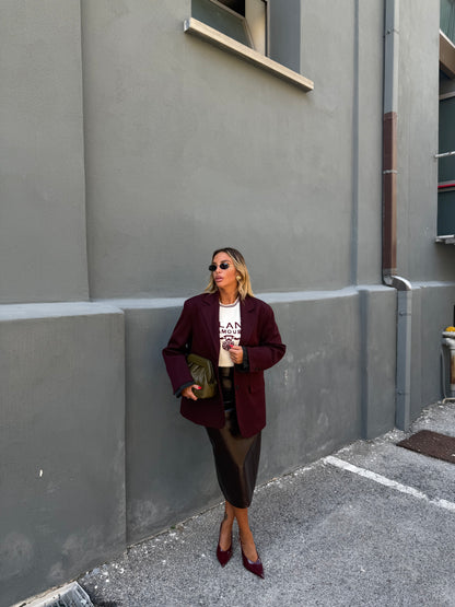 Blazer oversize Piper vinaccia ld3414 by lumina