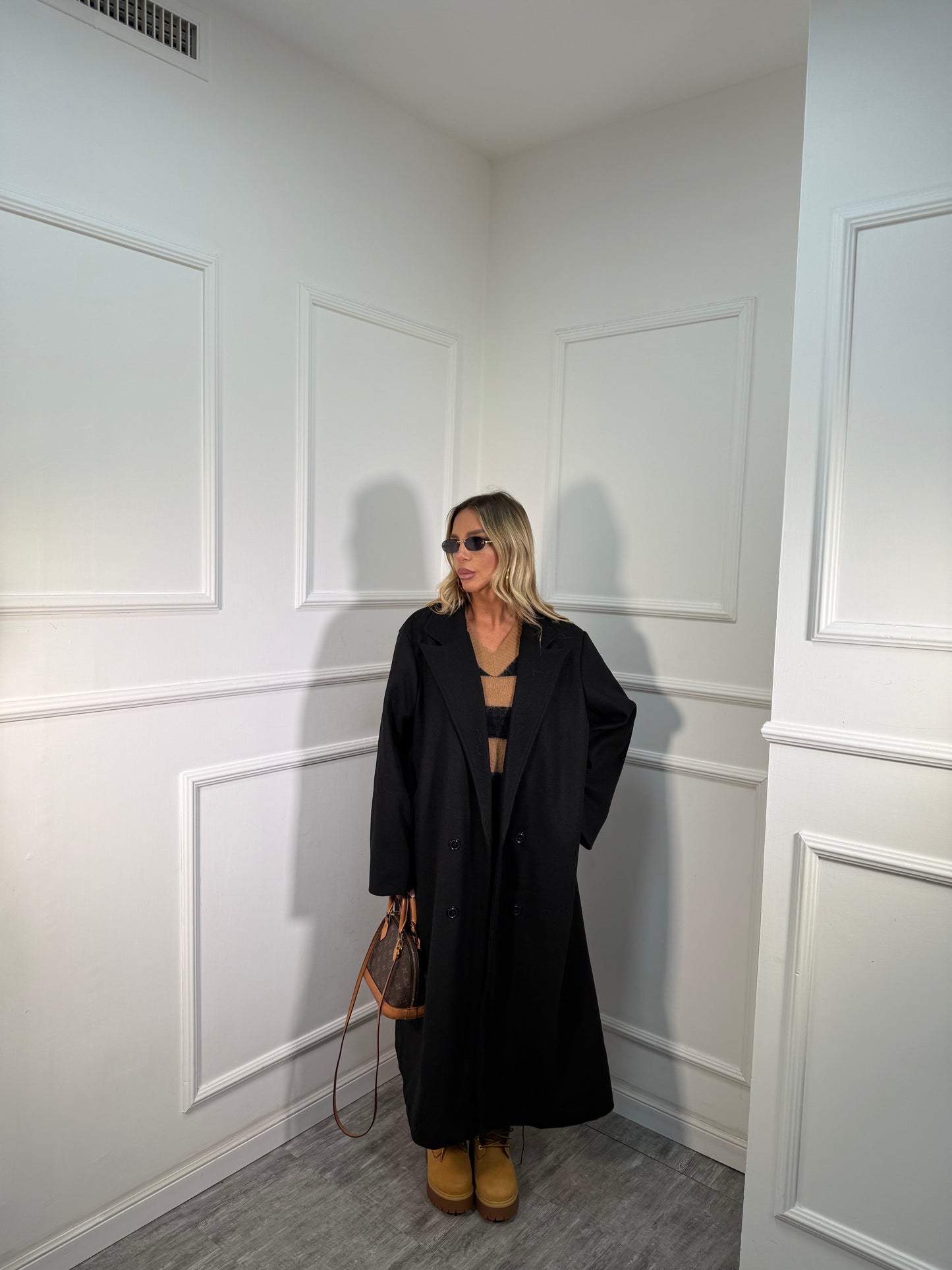 Maxicoat doppiopetto Mara nero 66676