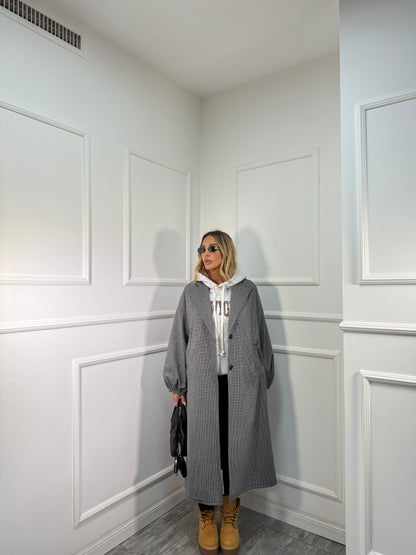 Maxicoat in tweed Favola 2.0 grigio 22635