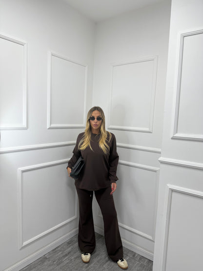 Coordinato Comfy marrone 3595