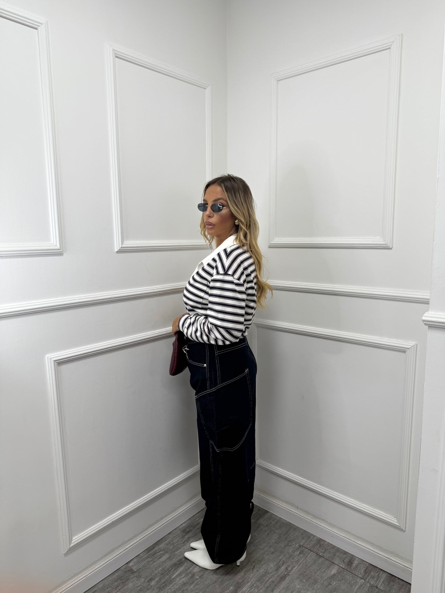 Jeans maxi baggy Street lavaggio zero f28