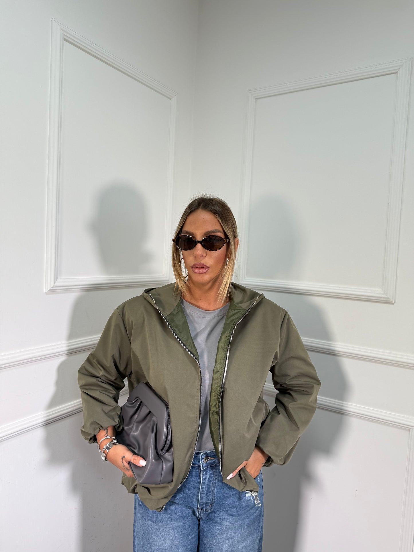 Giubbino impermeabile Joy verde 25313