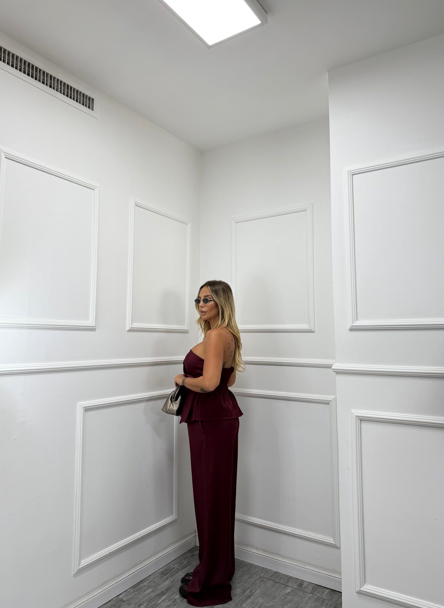 Coordinato Fryda bordeaux 6706