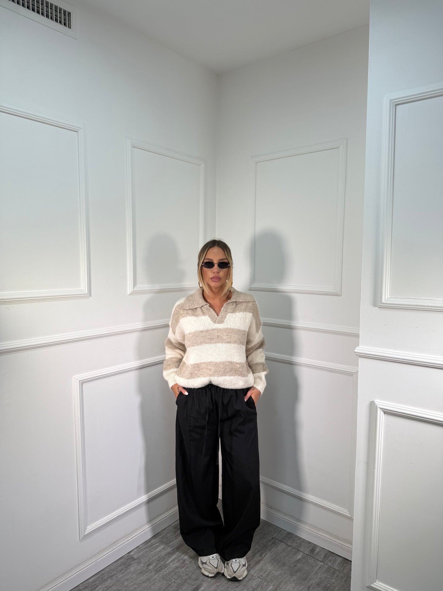 Pantalone palazzo Town nero 66621