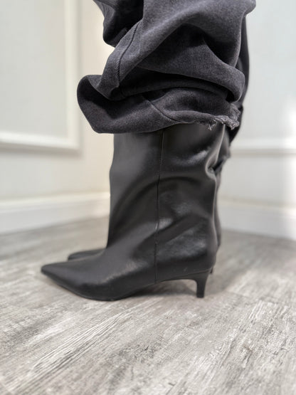 Stivali ecopelle nero 788-259