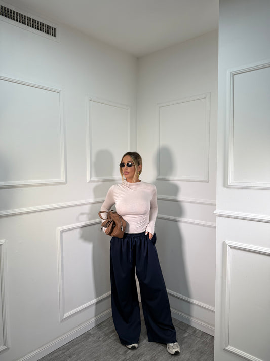 Pantaloni con coulisse Monday  blu dalla 46/52  51842