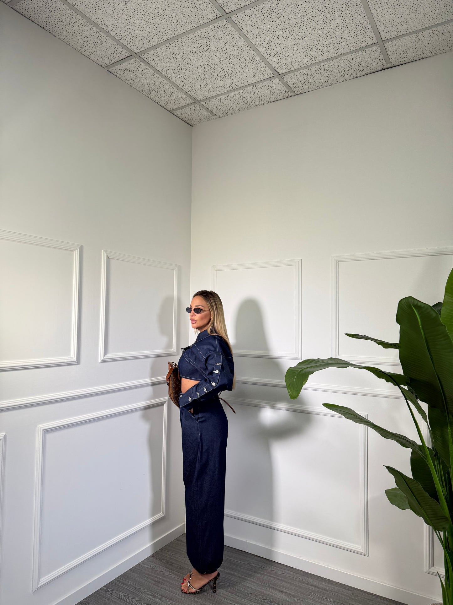 Triset in denim Cleo lavaggio zero