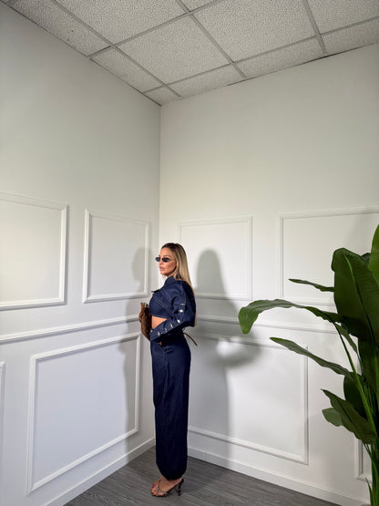 Triset in denim Cleo lavaggio zero