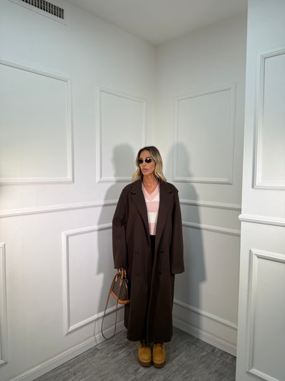 Maxicoat doppiopetto Mara cacao 66676