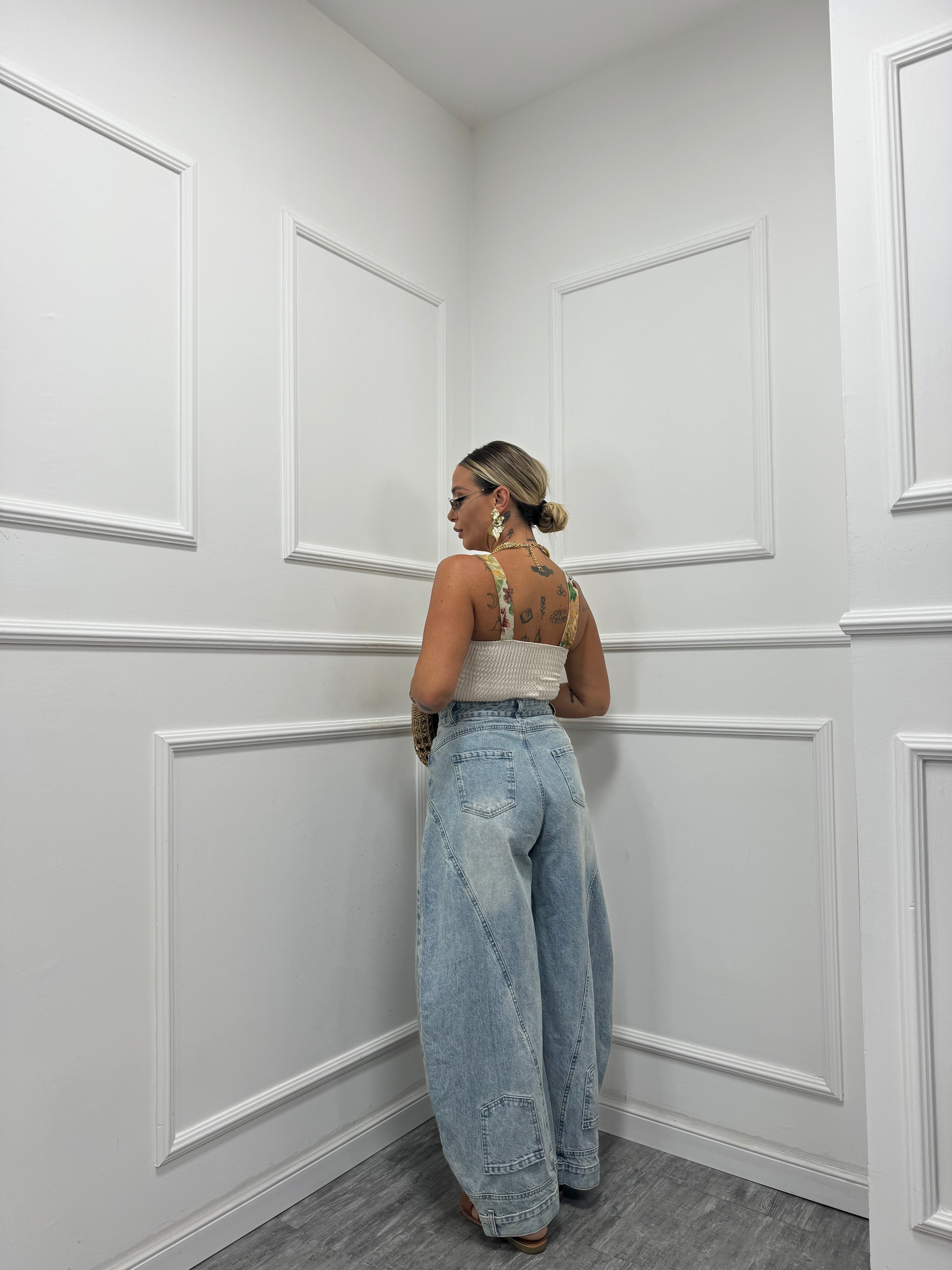 Denim ballon reverse premium quality