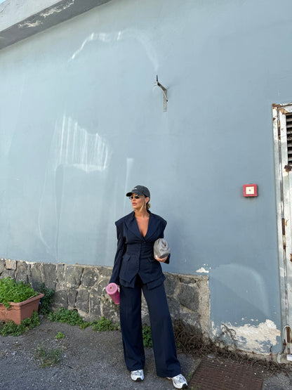 Tailleur triset Sally blu notte my86286