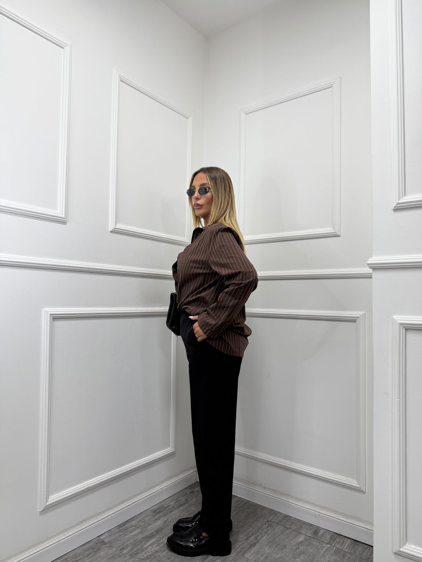 Pantaloni sigaretta Doremi nero 27690