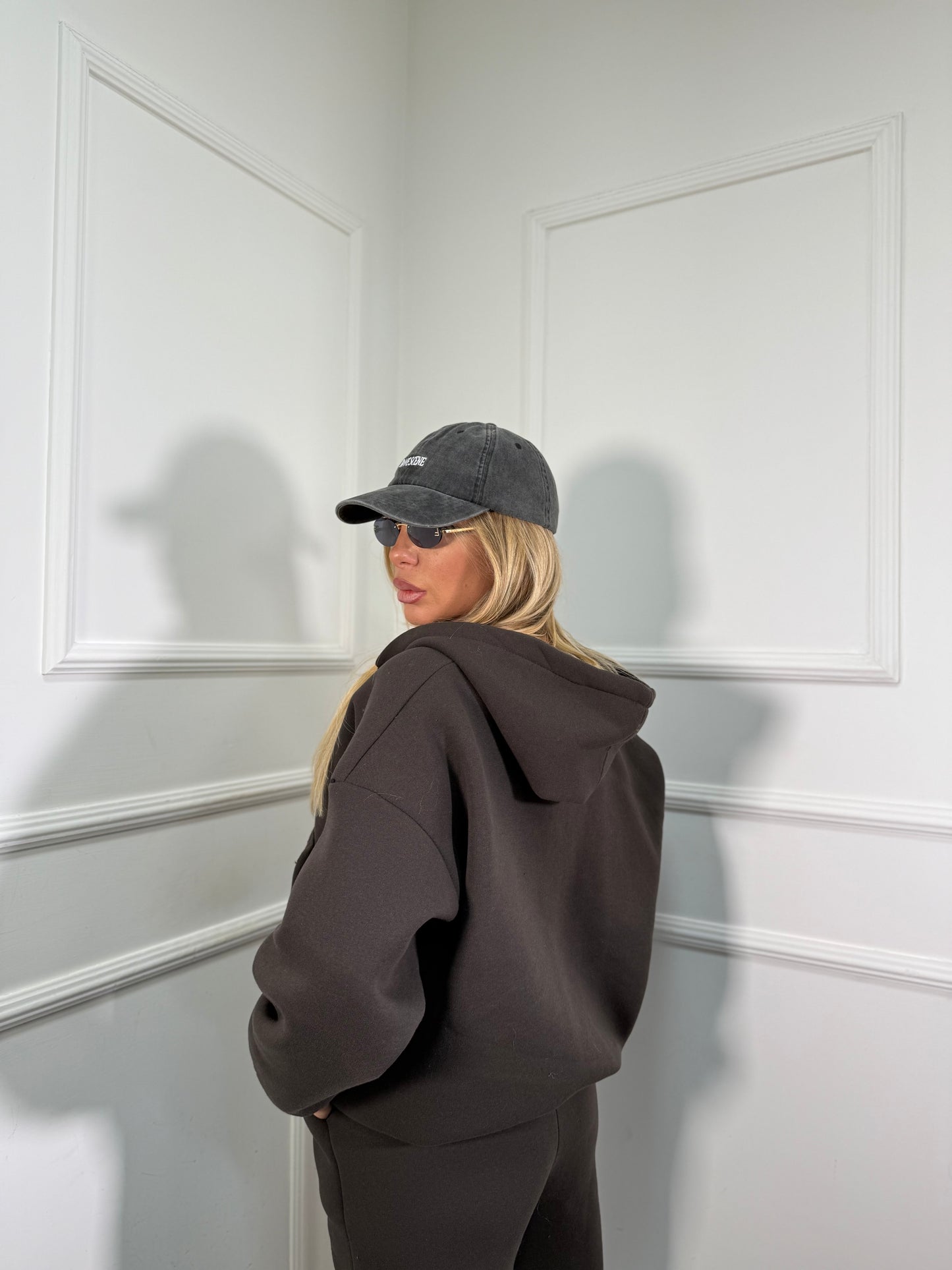 Coordinato tuta in pile Walking cioccolato 22656