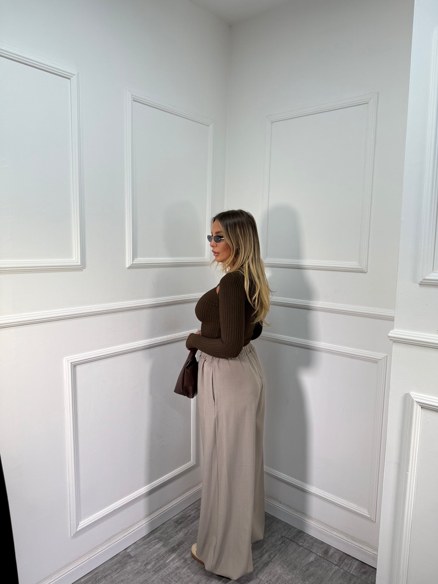 Pantaloni balloon Vivienne camel 18198