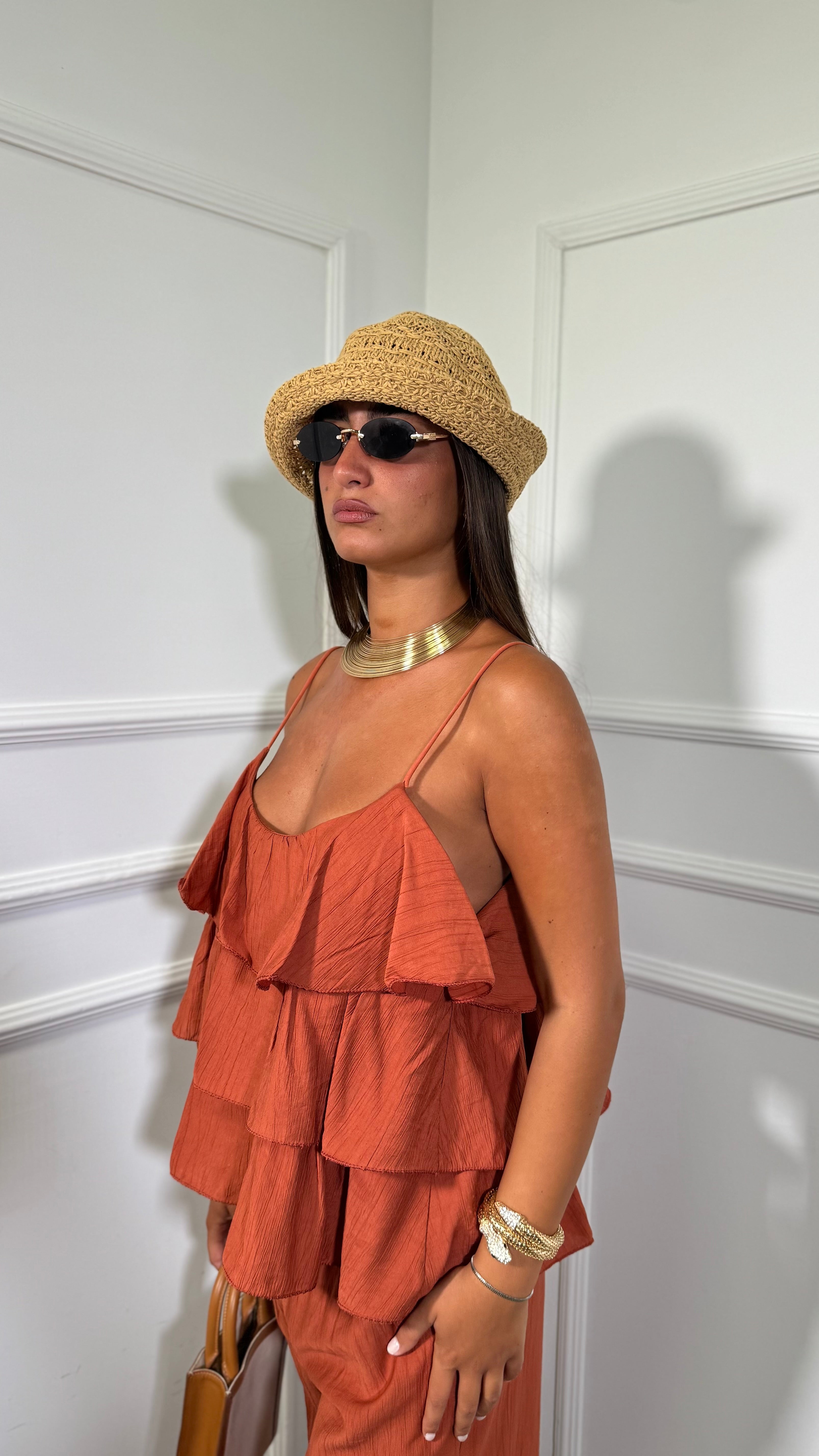 Coordinato con rouges Keyla ruggine 1116