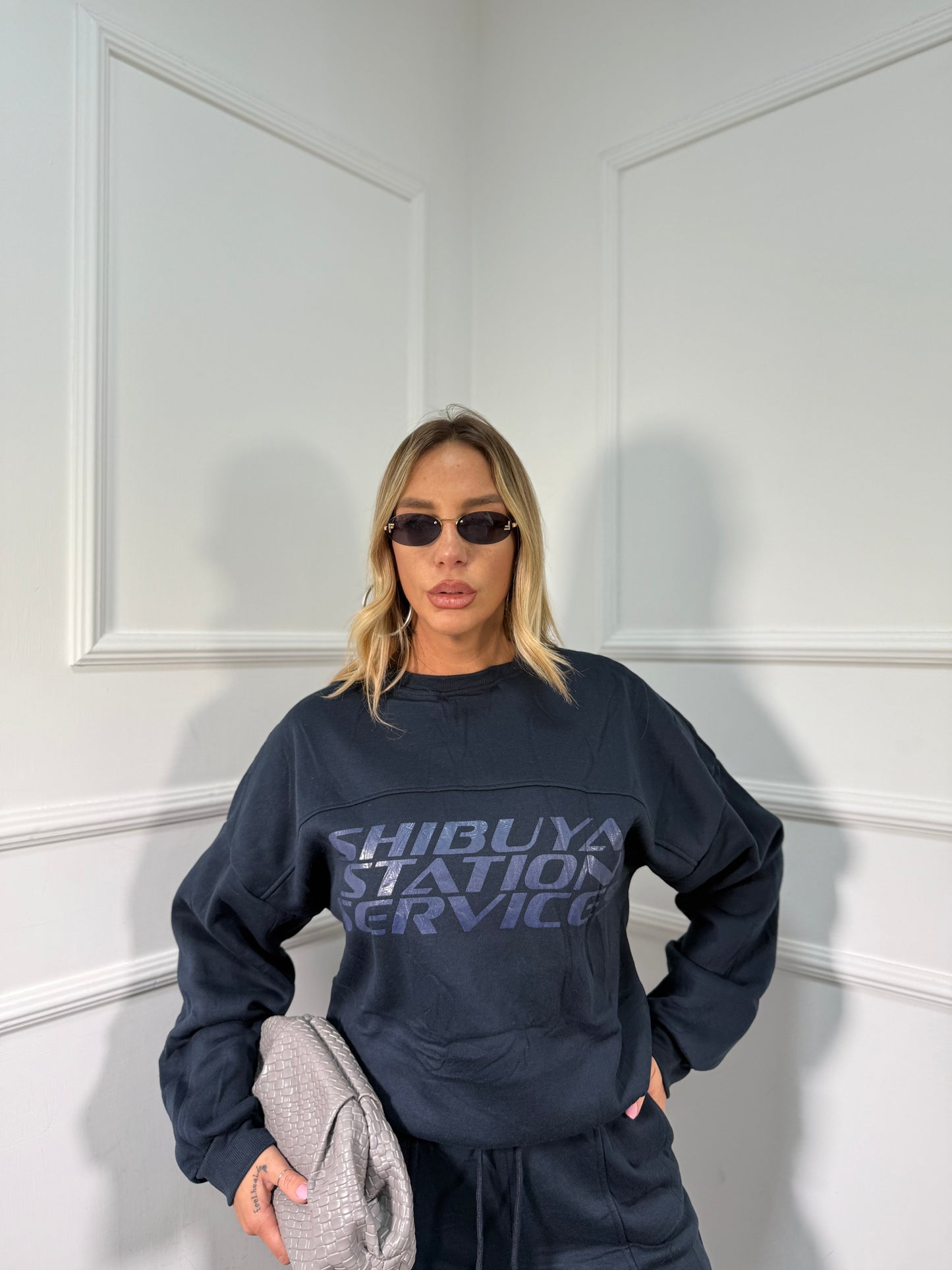 Coordinato in tuta Shibuya blu rt739