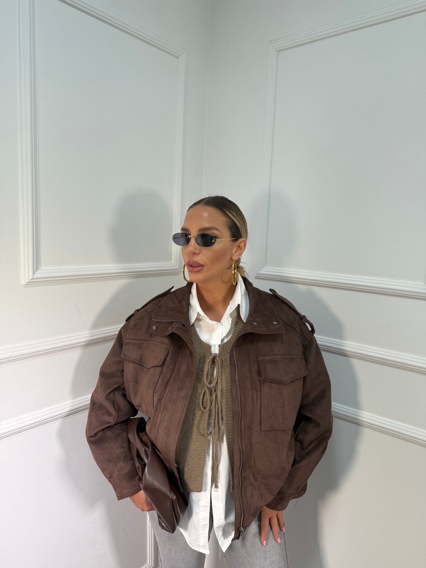 Bomber eco renna Hyde cacao har007