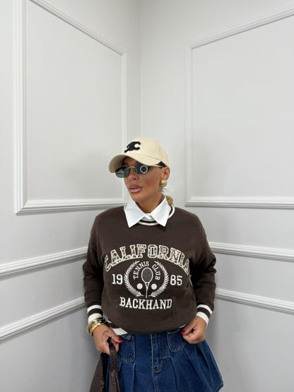 Maglioncino California cioccolato l8030