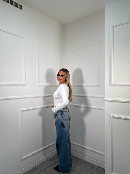 Jeans palazzo con sfumature Arizona 8956