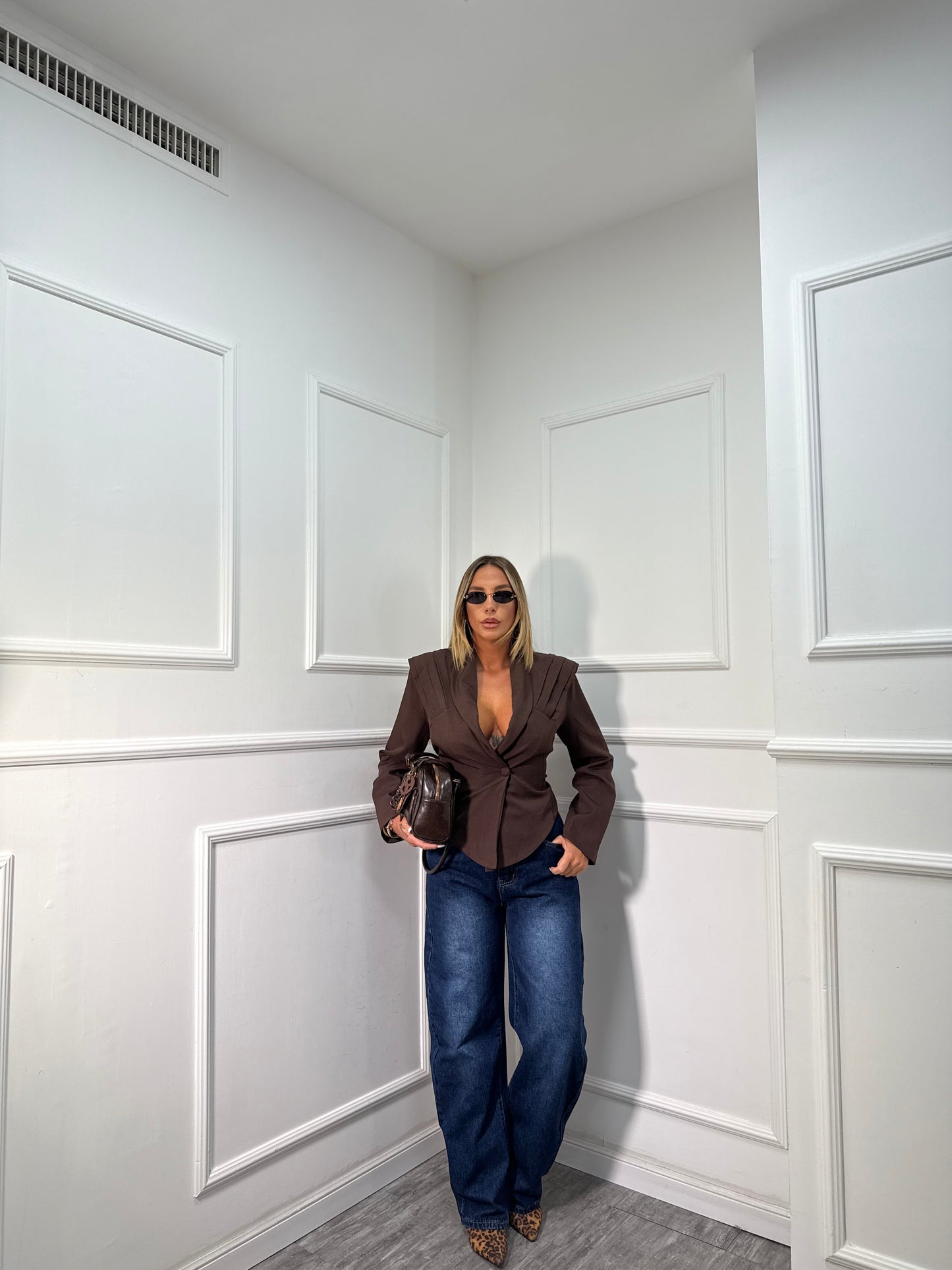 Jeans balloon baggy Tresy lavaggio scuro 0722