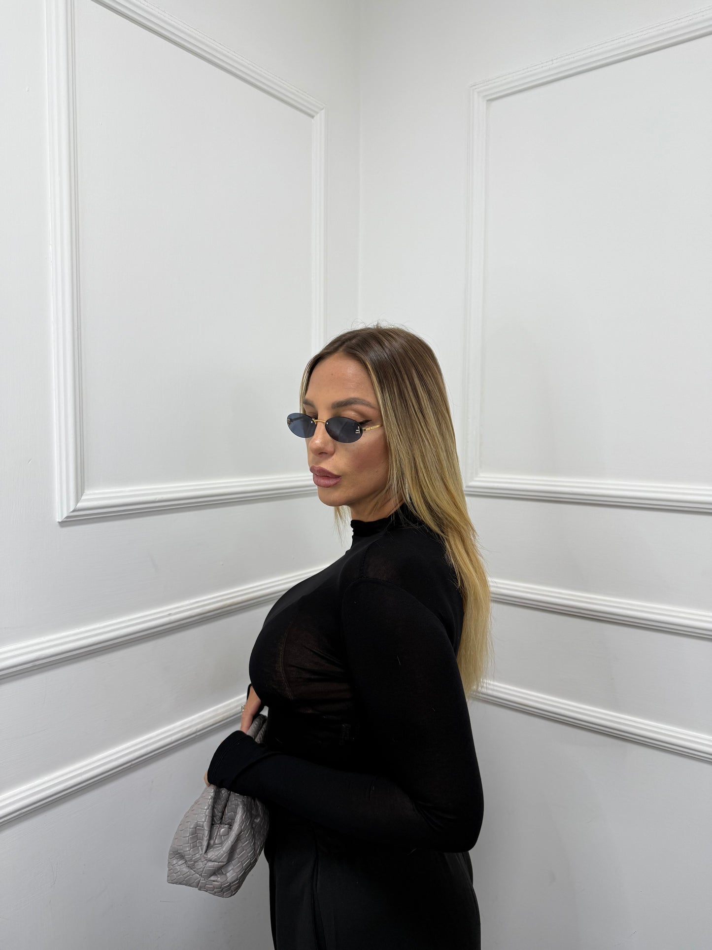 Shirt crop Bea nera 5317