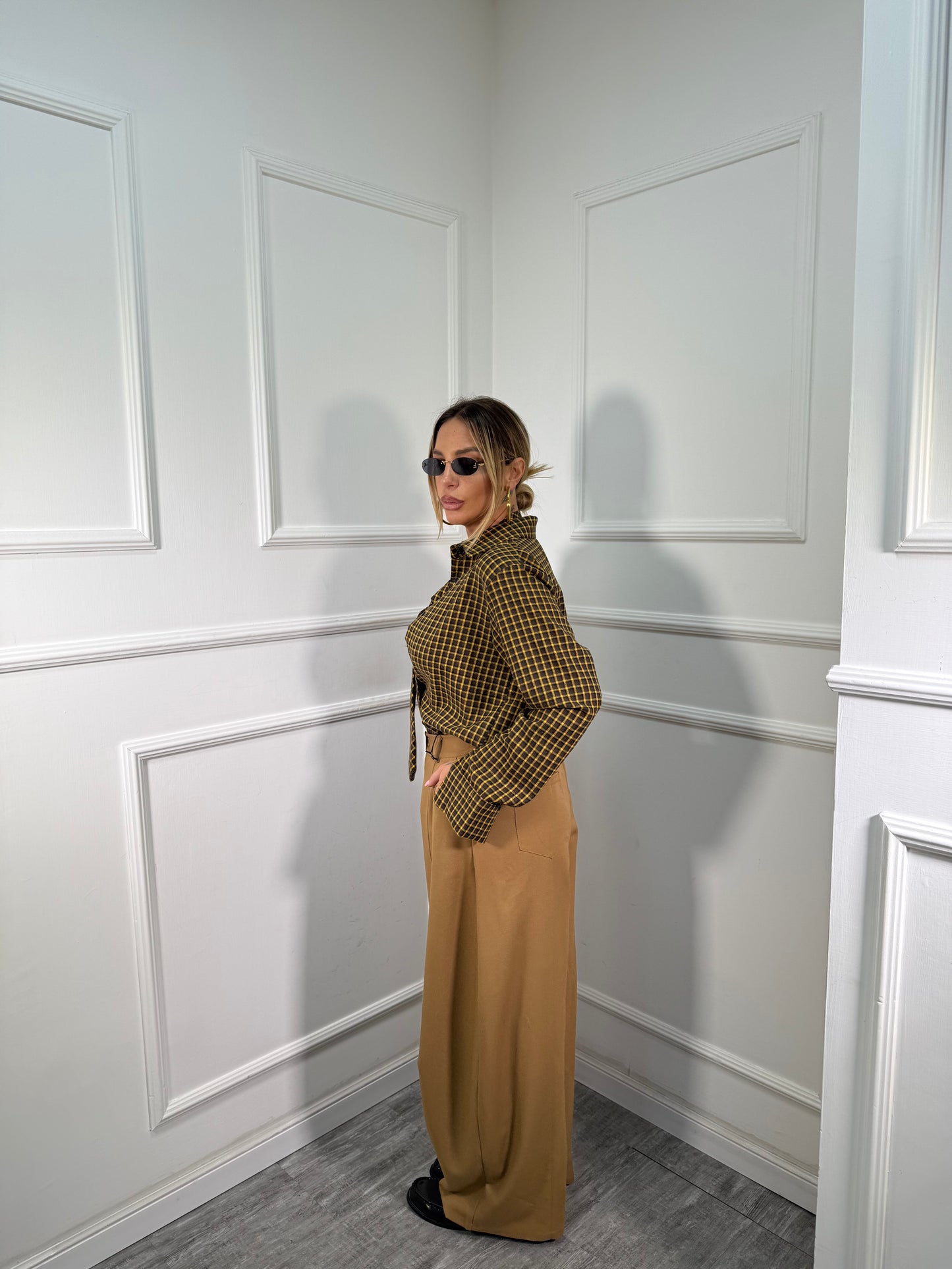 Pantaloni palazzo balloon Easy biscotto 66690