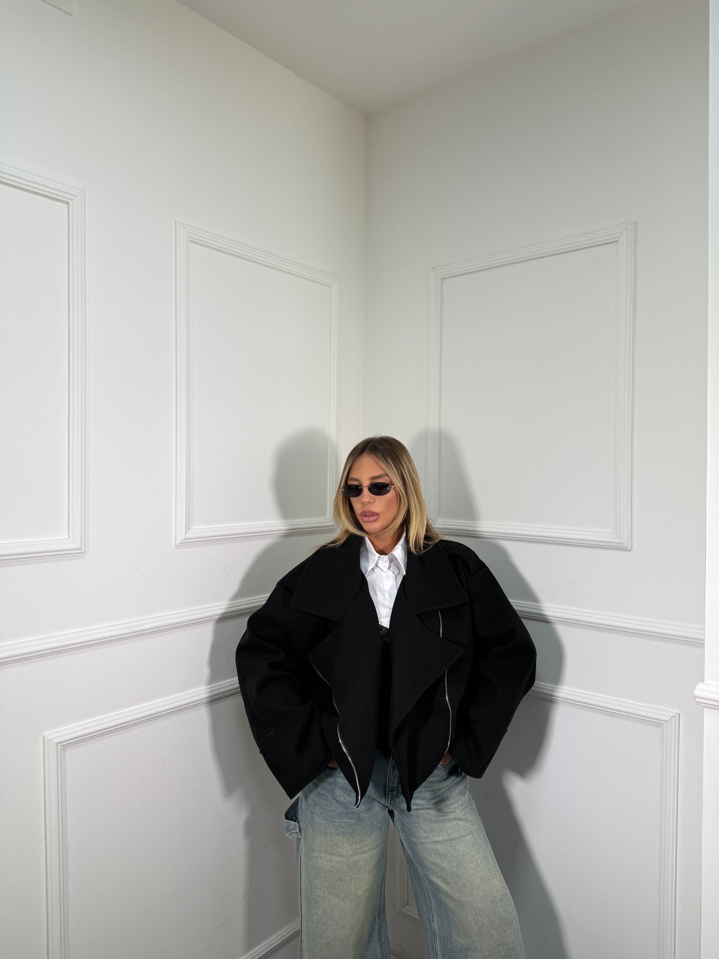 Cappotto in panno Notting Hill 2.0 nero 22638