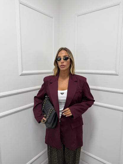 Blazer classic Curvy bordeaux m11059