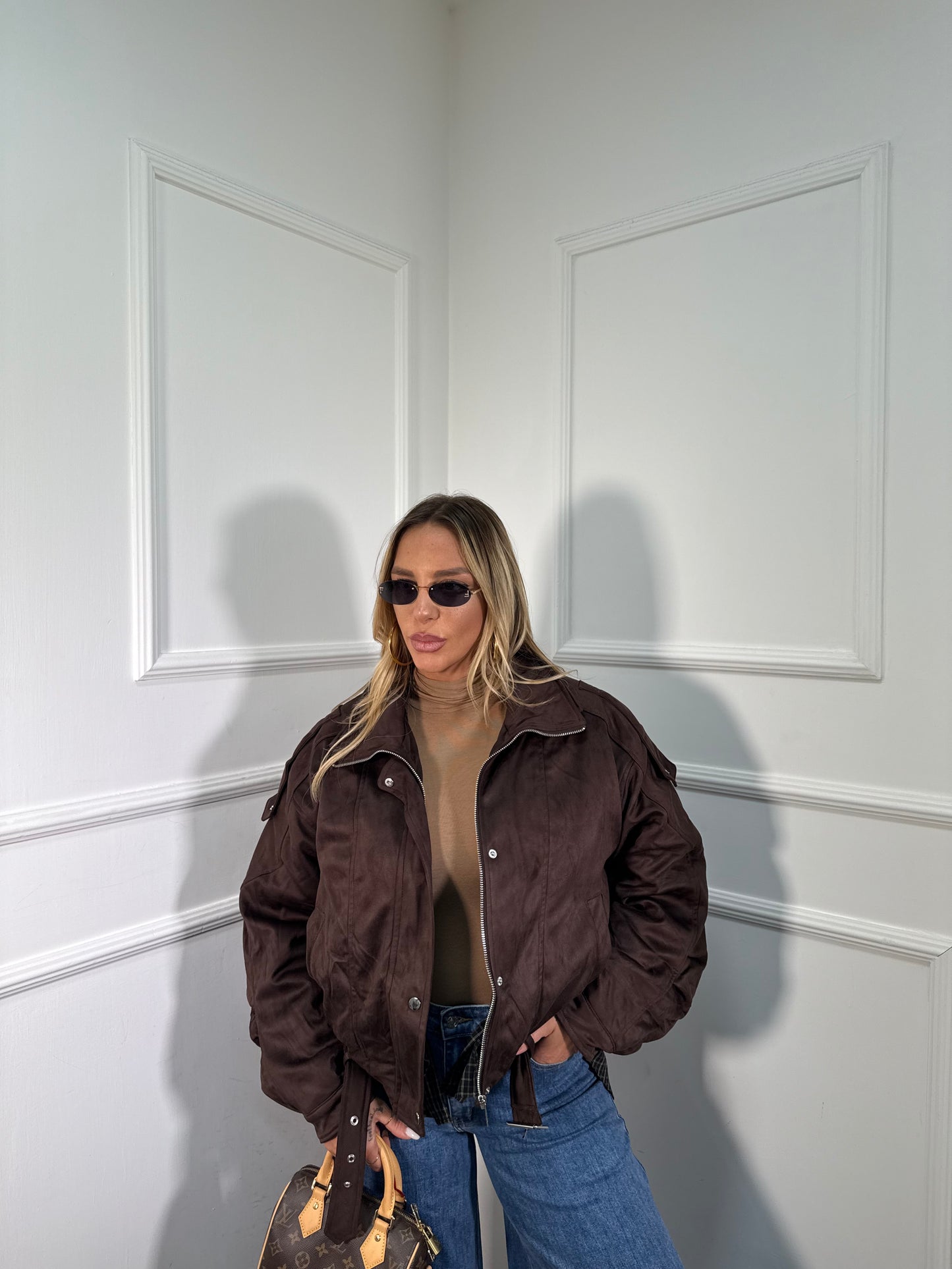 Bomber eco renna Micigan marrone 9419