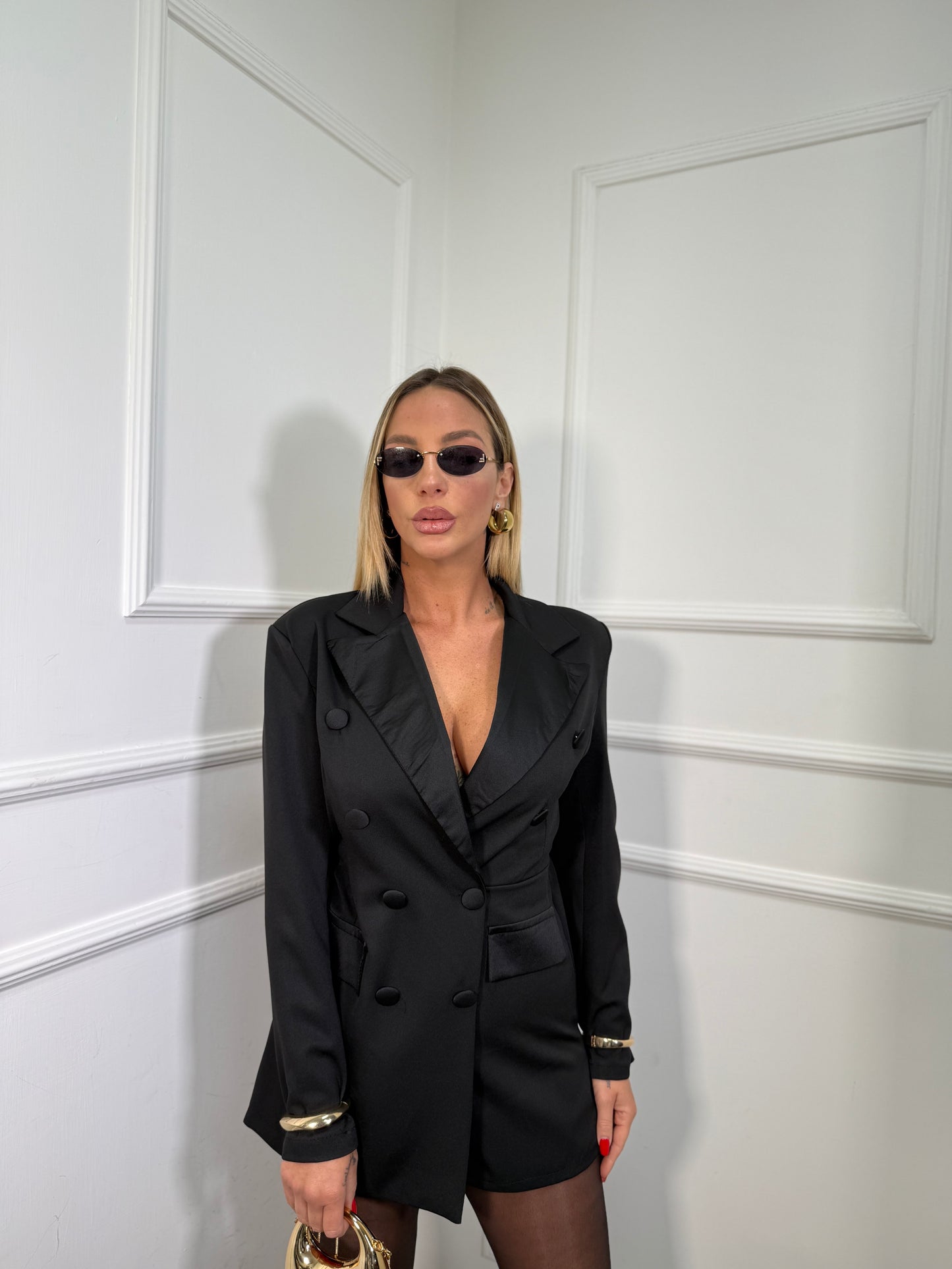 Jumpsuit smoking Brianna nera my585530