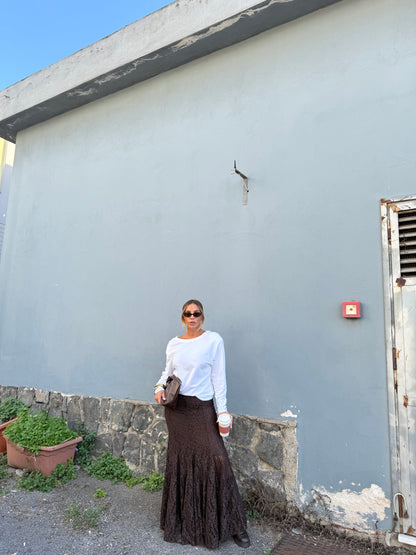 Longuette in pizzo Skim cioccolato go86056