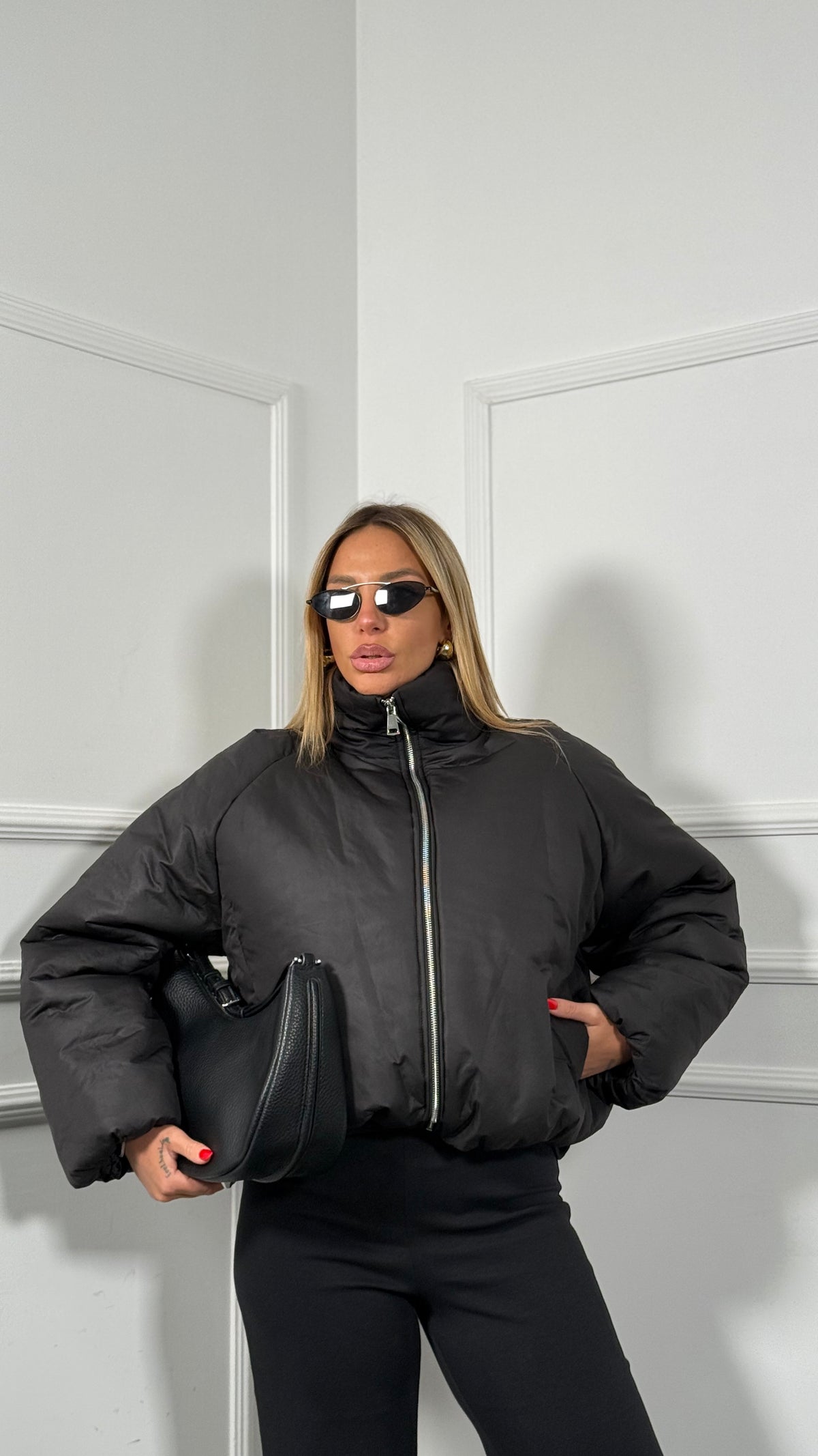 Bomber imbottito Muller nero 8833