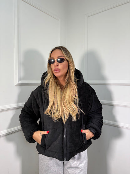 Bomber in ciniglia Canada nero 88912