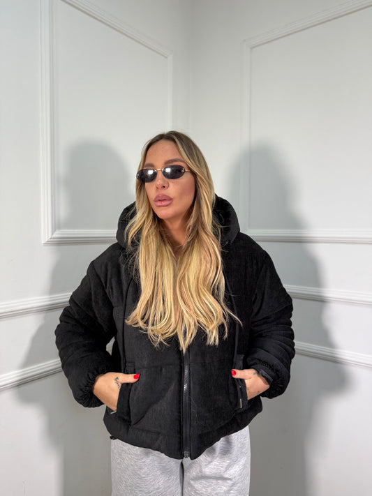 Bomber in ciniglia Canada nero 88912