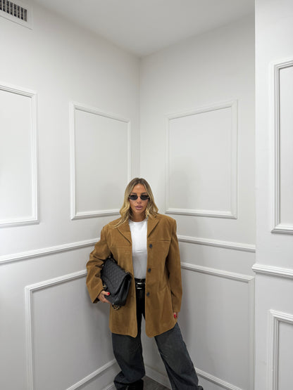 Blazer oversize eco camoscio Penny lc240397 by lumina