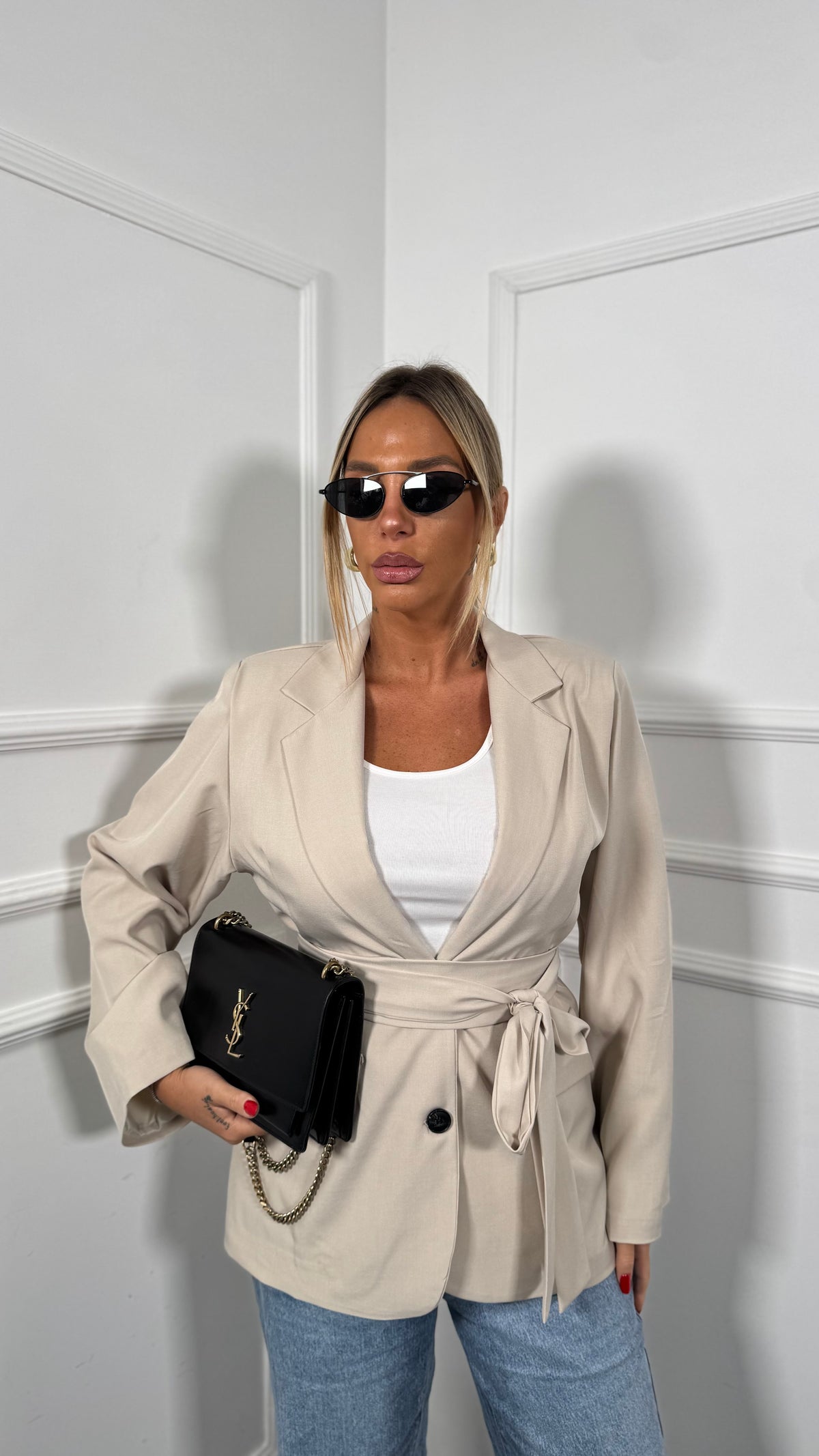 Blazer con spalline e fusciacca Kessy (vari colori) 3871