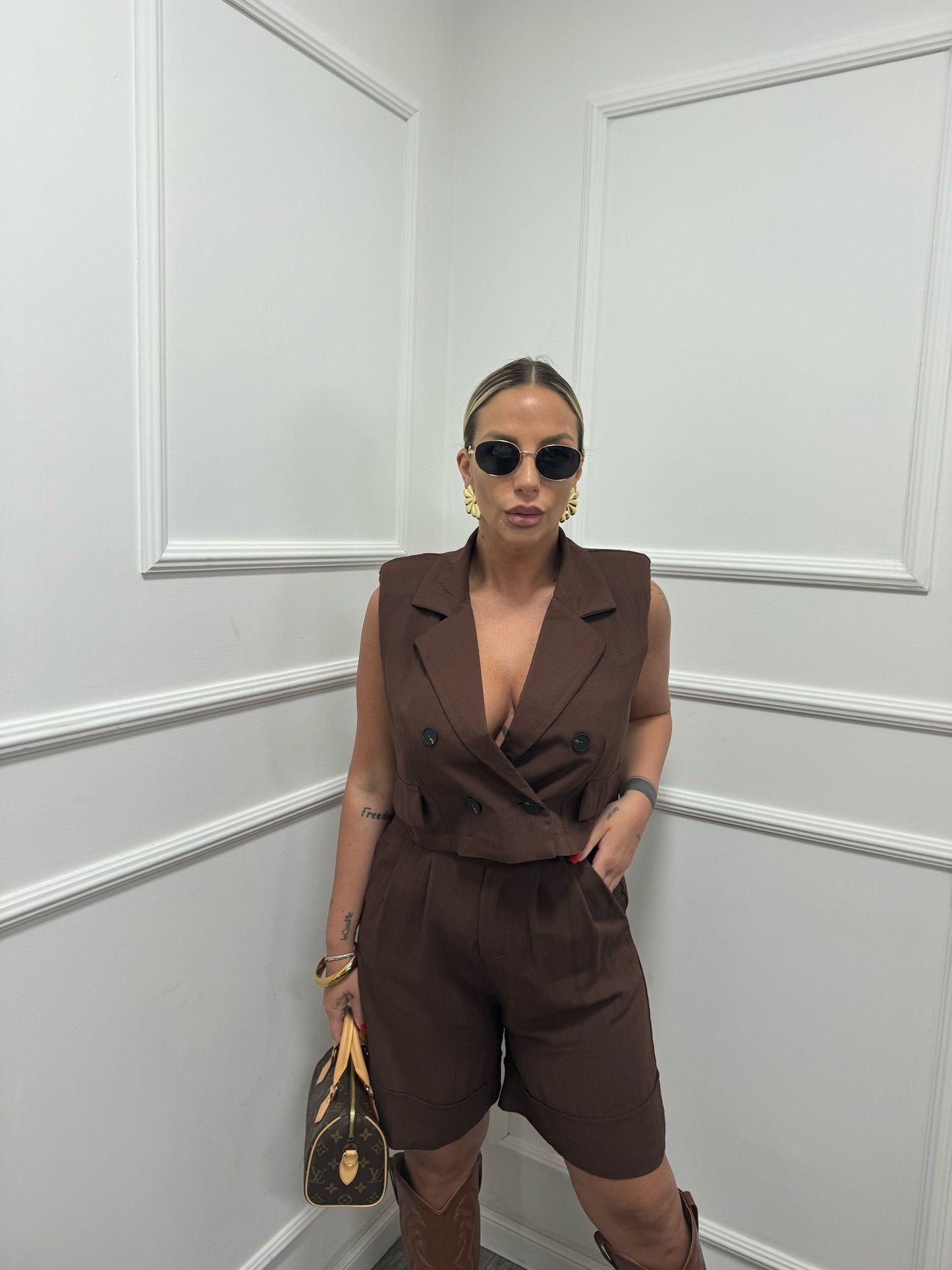 Tailleur meddie marrone mar6396