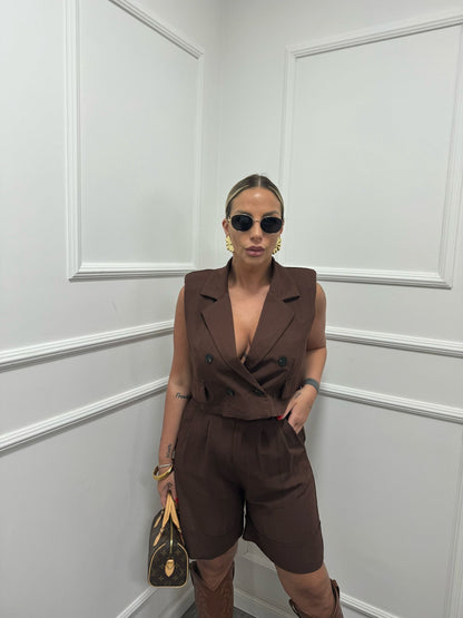 Tailleur meddie marrone mar6396