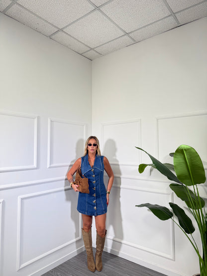 Abito in denim lavaggio scuro Seline 2770