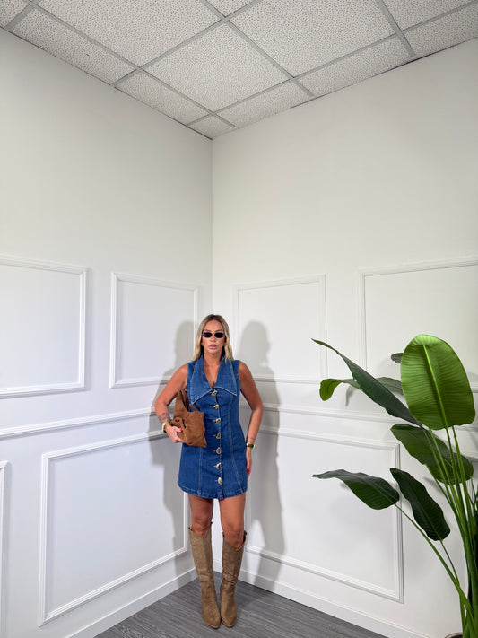 Abito in denim lavaggio scuro Seline 2770