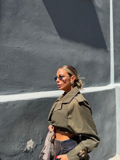 Trench crop River verde militare m10517