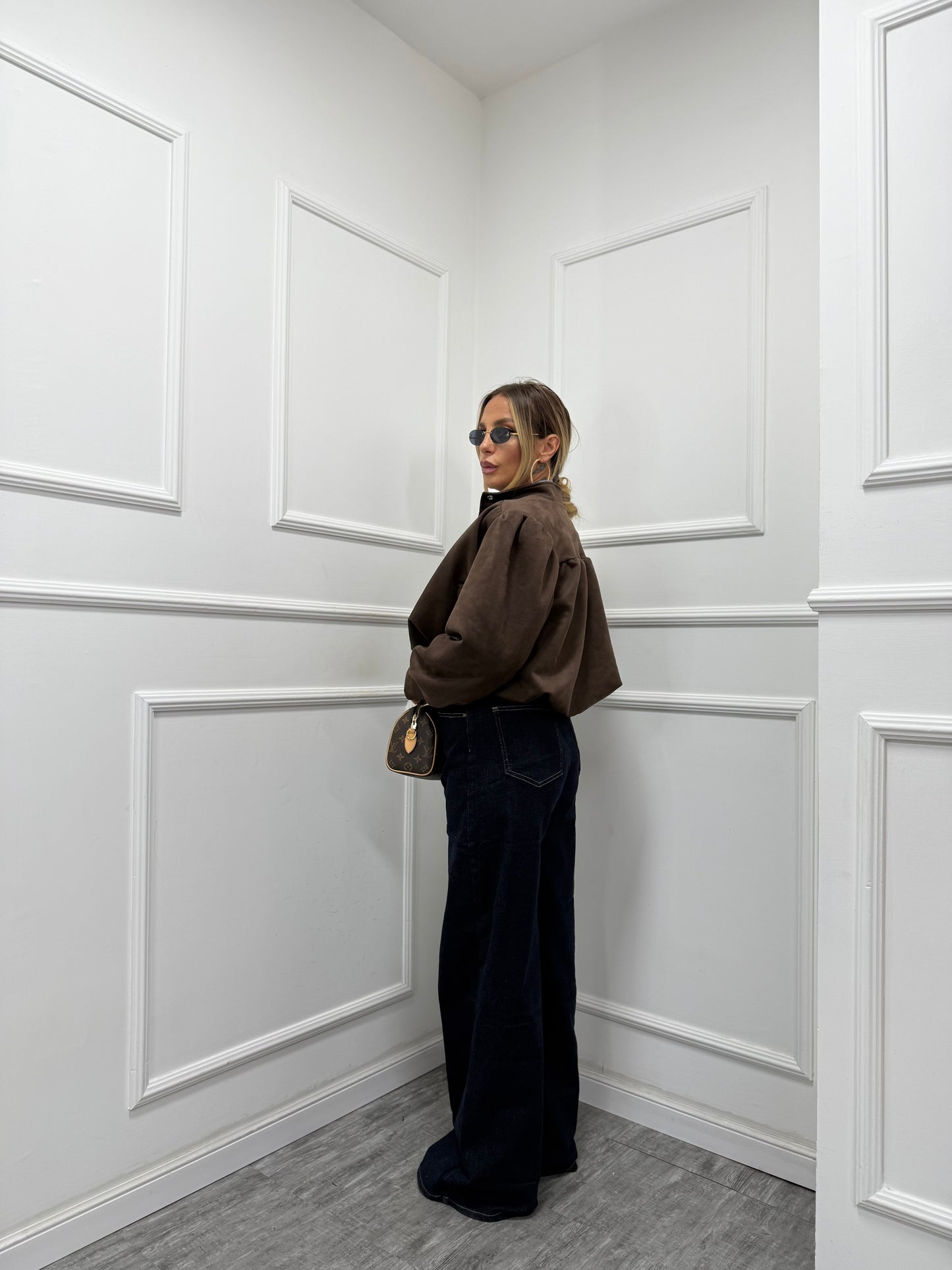 Jeans palazzo con piegone Marlin lavaggio zero yd6603n